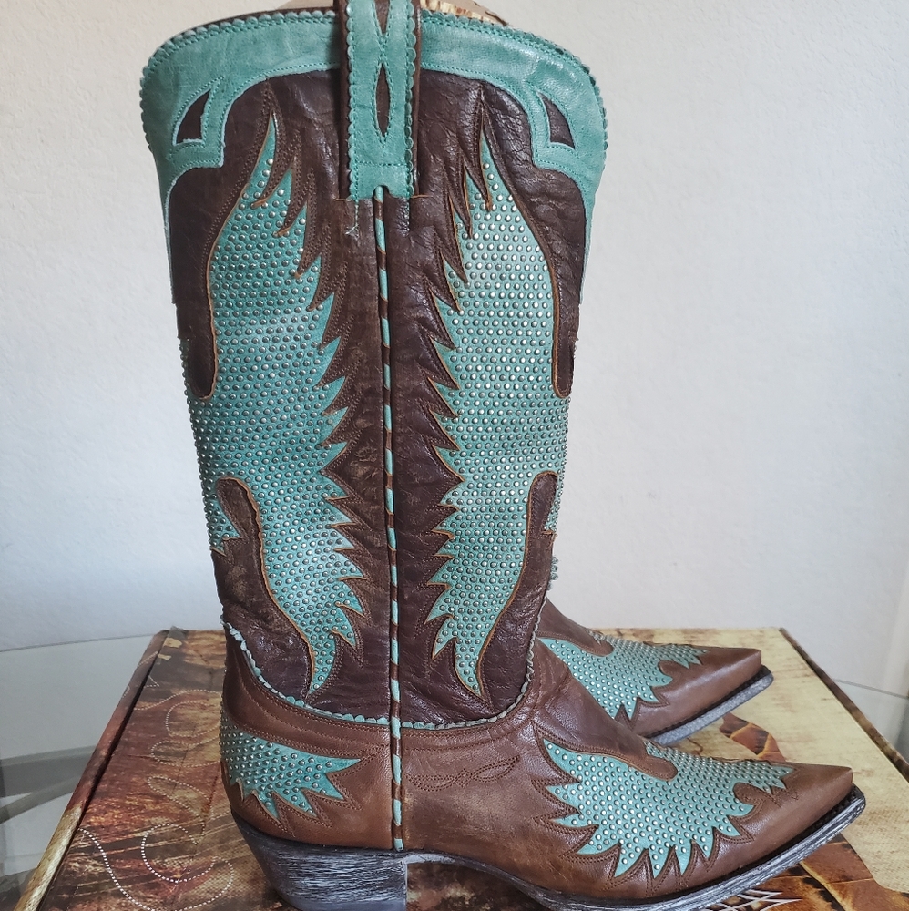 Old Gringo Iron Eagle Studded Cowboy Boot